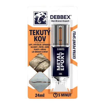 Tekutý kov 24 ml blistr světle černá