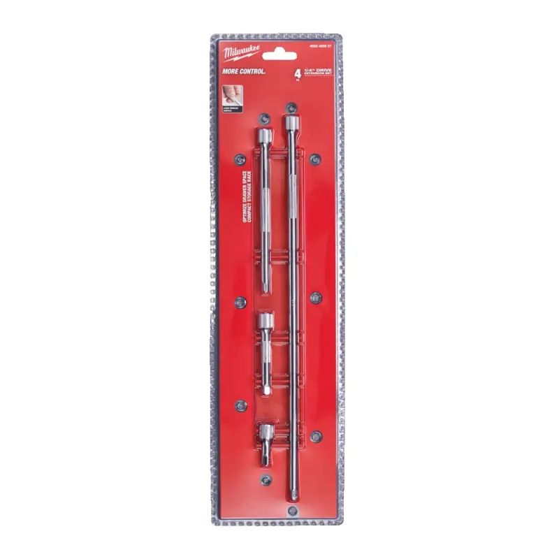 Milwaukee 1/4 prodloužení 4dílná sada (38,76,152,356mm) Milwaukee 1/4 prodloužení 4dílná sada (38,76,152,356mm)