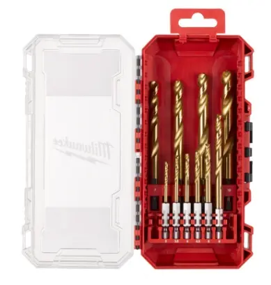 Milwaukee 10ks sada vrtáků Red Hex do kovu SWave HSS-G TiN Milwaukee 10ks sada vrtáků Red Hex do kovu SWave HSS-G TiN