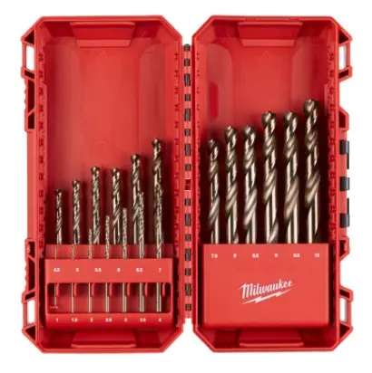 Milwaukee 19ks sada vrtáků do kovu HSS-Co Milwaukee 19ks sada vrtáků do kovu HSS-Co