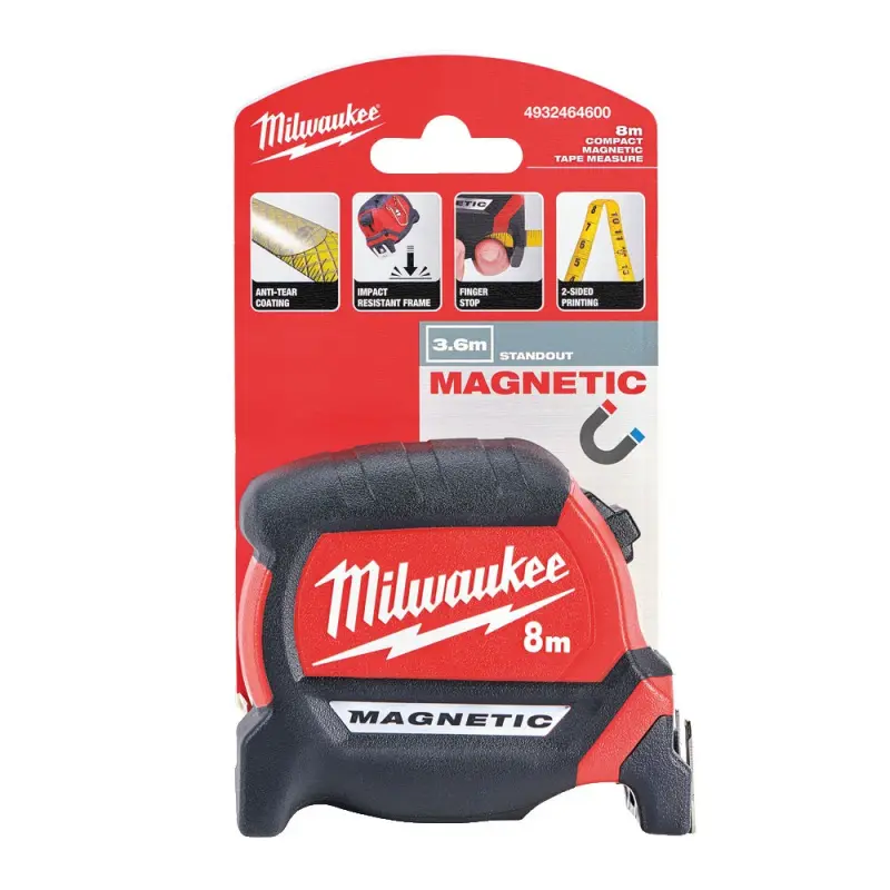 Milwaukee Svinovací magnetický metr (Gen 4) 8 m Milwaukee Svinovací magnetický metr (Gen 4) 8 m