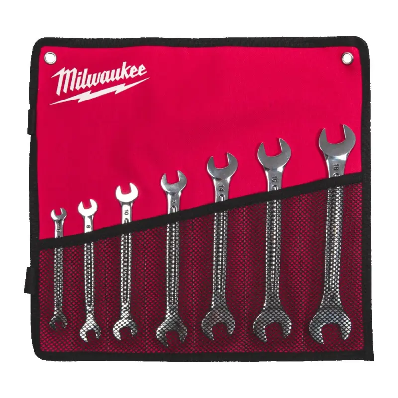 Milwaukee Sada Oboustranných otevřených klíčů 7 dílná Milwaukee Sada Oboustranných otevřených klíčů 7 dílná