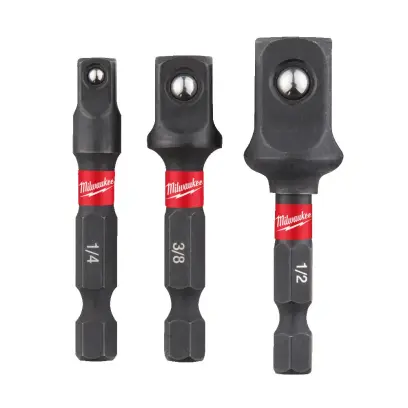 Milwaukee Sada ShockWave adapterů 1/2', 3/8', 1/4'