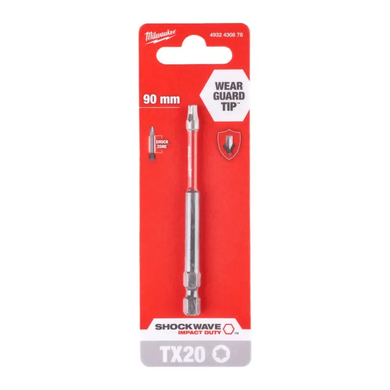Milwaukee Šroubovací bit ShW TX20 90mm - 1ks Milwaukee Šroubovací bit ShW TX20 90mm - 1ks