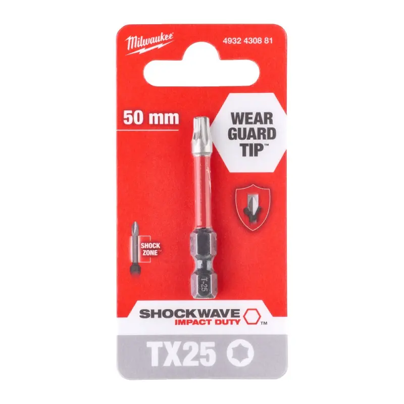 Milwaukee Šroubovací bit ShW TX25 50mm - 1ks
