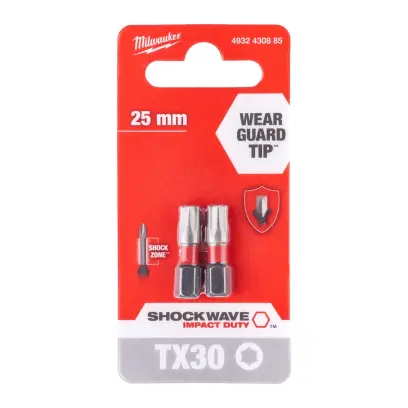 Milwaukee Šroubovací bity ShW TX30 25mm - 2ks