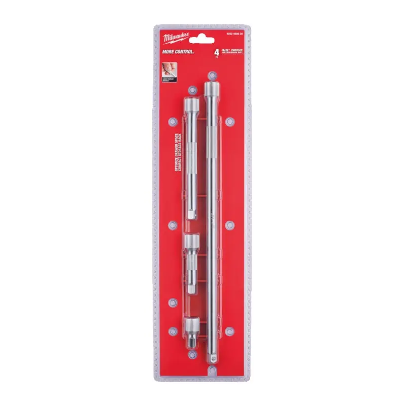 Milwaukee 3/8 prodloužení 4dílná sada(38,76,152,356mm)