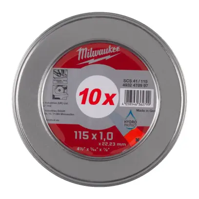 Milwaukee Řezný kotouč PRO+ 115X1 - 10ks kov. box