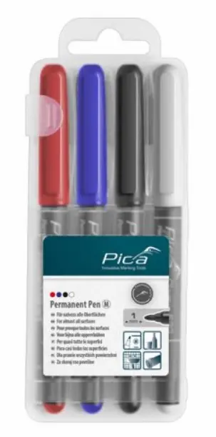 Permanentní popisovač Pica Classic 534/04 střední 1 mm - sada 4 ks