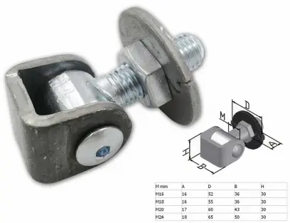 Závěs seřizovací podložka/matice M20 nosnost 50 kg