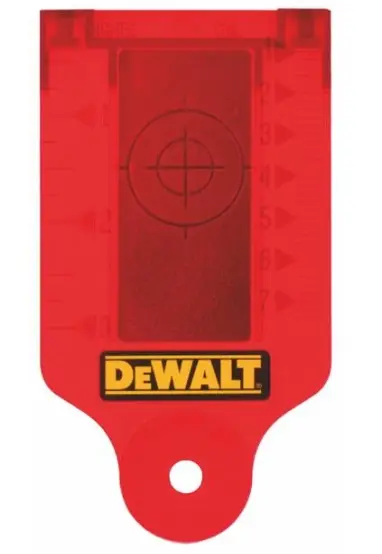 Zaměřovací karta pro červené lasery DeWALT