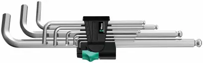 Zástrčné klíče inbus 950/9 Hex-Plus 1 chromované (sada 9 dílů)