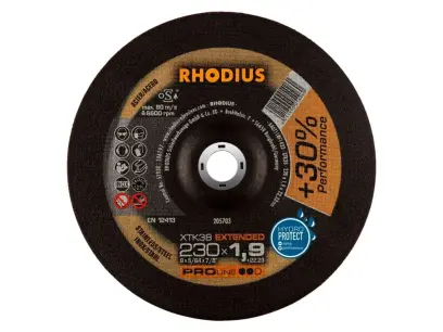 Rhodius 205703 Řezný kotouč XTK38 230x1,9x22,23 mm, vypouklý