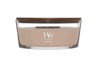 WoodWick Patchouli Créme svíčka loď