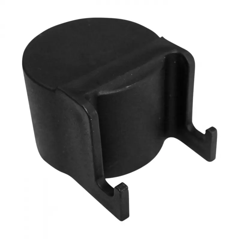 Čepička sloupku Ø 48 mm s háčky na čele, černá