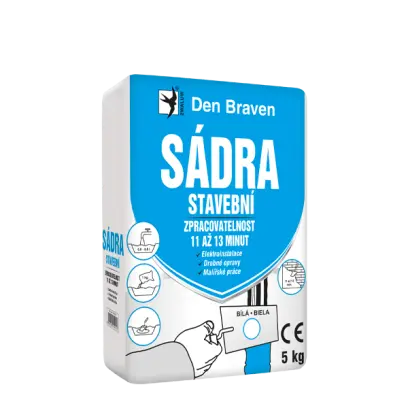 Sádra stavební 5 kg pytel bílá
