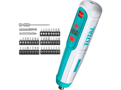 Šroubovák AKU mini, 4V, USB nabíjení, se sadou bitů