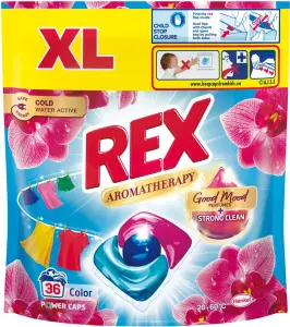 REX prací kapsle Aromatherapy Orchid Color 36 praní, 432g
