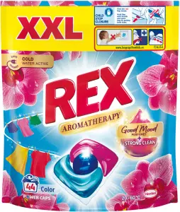 REX prací kapsle Aromatherapy Orchid Color 44 praní, 528g