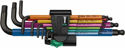 950 SPKL/9 SM N Multicolour SiS KLÍČE ZÁSTRČNÉ MULTICOLOUR - SADA (9KS)