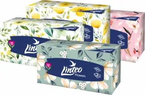 Linteo BOX papírové kapesníky 2vrstvé, 150 ks Linteo BOX papírové kapesníky 2vrstvé, 150 ks