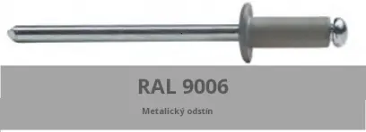 Trhací nýt AL/ST 4,0x10 RAL 9006 Bílý hliník - metalíza - Bralo
