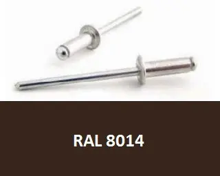 Trhací nýt AL/ST 3,2x8 RAL 8014 Sépiová hnědá - Bralo