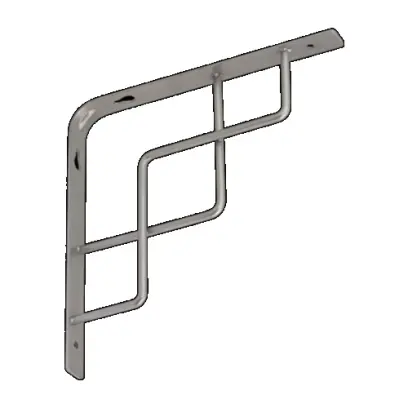 SQUARE 200 SR konzole 200x200 stříbrná matná