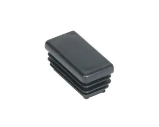 Zátka obdélníková 25x15 mm tloušťka 0,8-2,5 černá