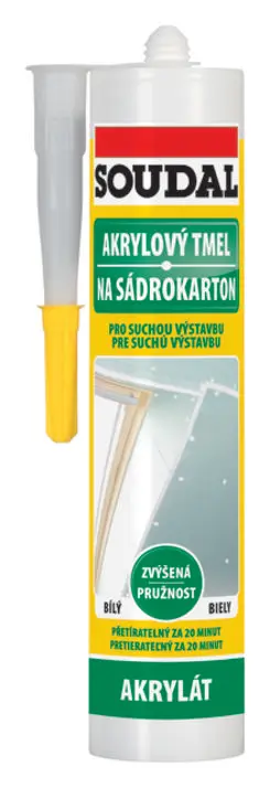 Tmel akrylový na sádrokart. 280ml