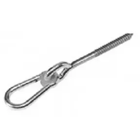 Hák houpačkový kyvný s karabinou 10,6x280mm Zn - vrut
