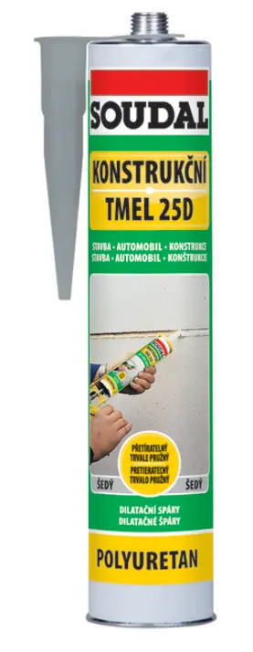 Tmel konstrukční 25D 310 ml šedý