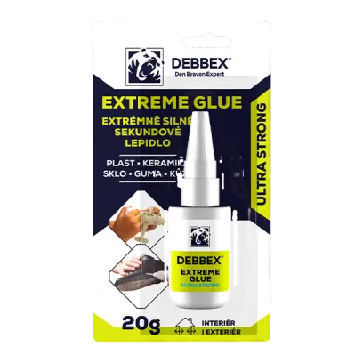 Extrémně silné sekundové lepidlo EXTREME GLUE 20 g dóza transparentní