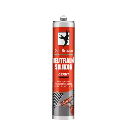 Neutrální silikon 280 ml kartuše černá