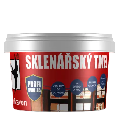 Sklenářský tmel 1 kg kelímek béžová