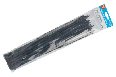 Pásky vázací 400x4.8mm 50ks černá