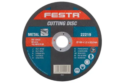 Kotouč řezný FESTA na kov 150x1.2x22.2mm