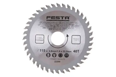 Kotouč pilový FESTA SK 115/2.8/22.2mm 40T