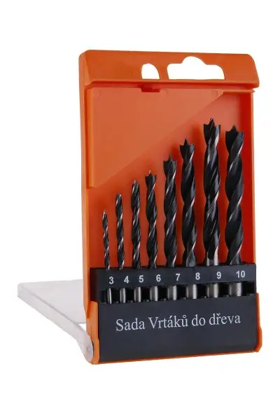 Sada vrtáků do dřeva 8ks 3-10mm Sada vrtáků do dřeva 8ks 3-10mm