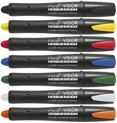 PICA VISOR PERMANENT - VODĚODOLNÝ ZNAČKOVAČ NOVÉ GENERACE- BÍLÝ