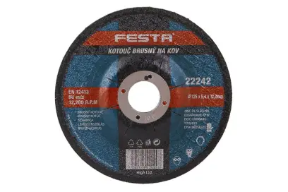 Kotouč brusný FESTA na kov 125x6.4x22.2mm