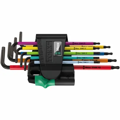 967/9 TX BO Multicolour 1 Sada zástrčných klíčů TORX® BO Multicolour, BlackLaser, 9 dílný