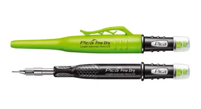 PICA FINE DRY - PENTILKA PRO PŘESNÉ ZNAČENÍ - 0,9mm, A INTEGROVANOU GUMOU