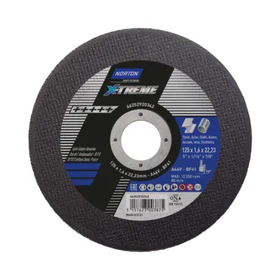 125x1.6x22.2 A46V  X-Treme NORTON INDUSTRIAL TW - X - TREME T41
