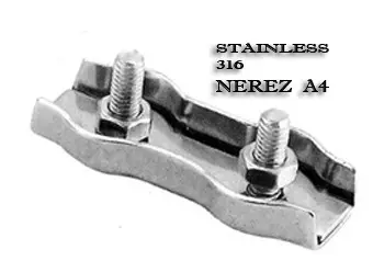 Svorka lanová duplex 4mm nerez A4