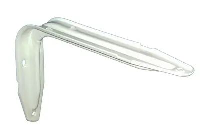 Konzole policová s prolisem 140x200mm bílá