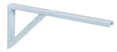 Konzola s podpěrou KP2, 180x300mm bílá