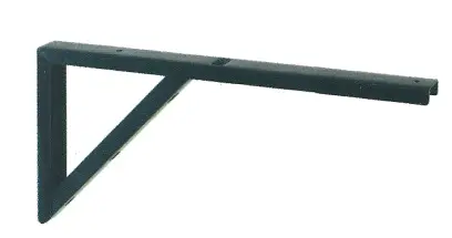 Konzola s podpěrou KP2, 180x400mm černá