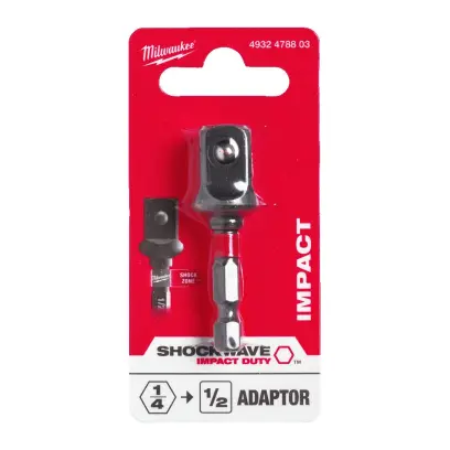 Milwaukee Impact adaptors - Hex reception