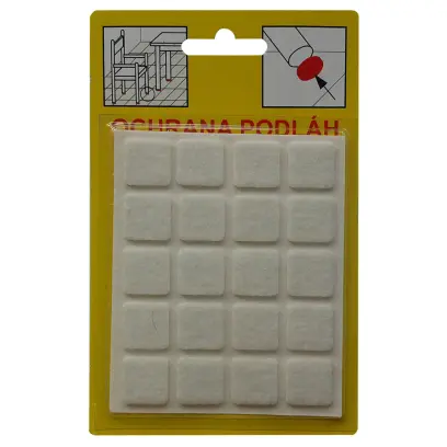 Filcová ochrana samolepící 107B - bílá 16x92x3 mm